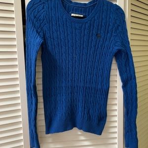 Blue Abercrombie and Fitch Sweater